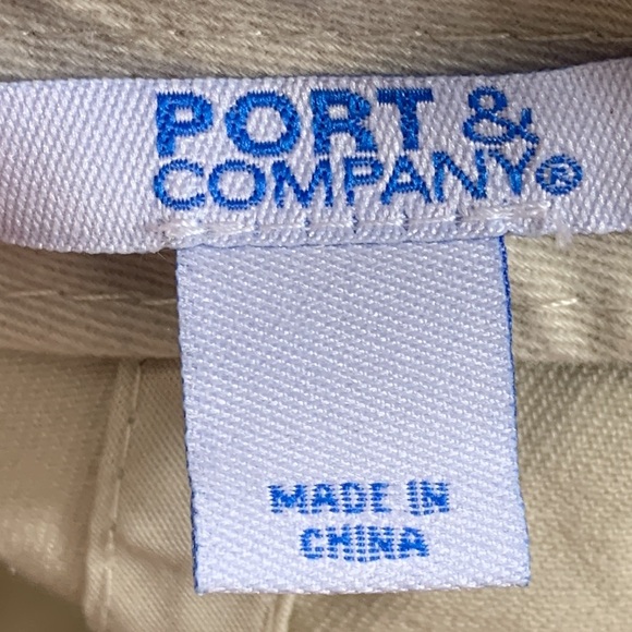 Greer Communications Baseball Hat Mens Adjustable Light Khaki Port & Company - Picture 12 of 13